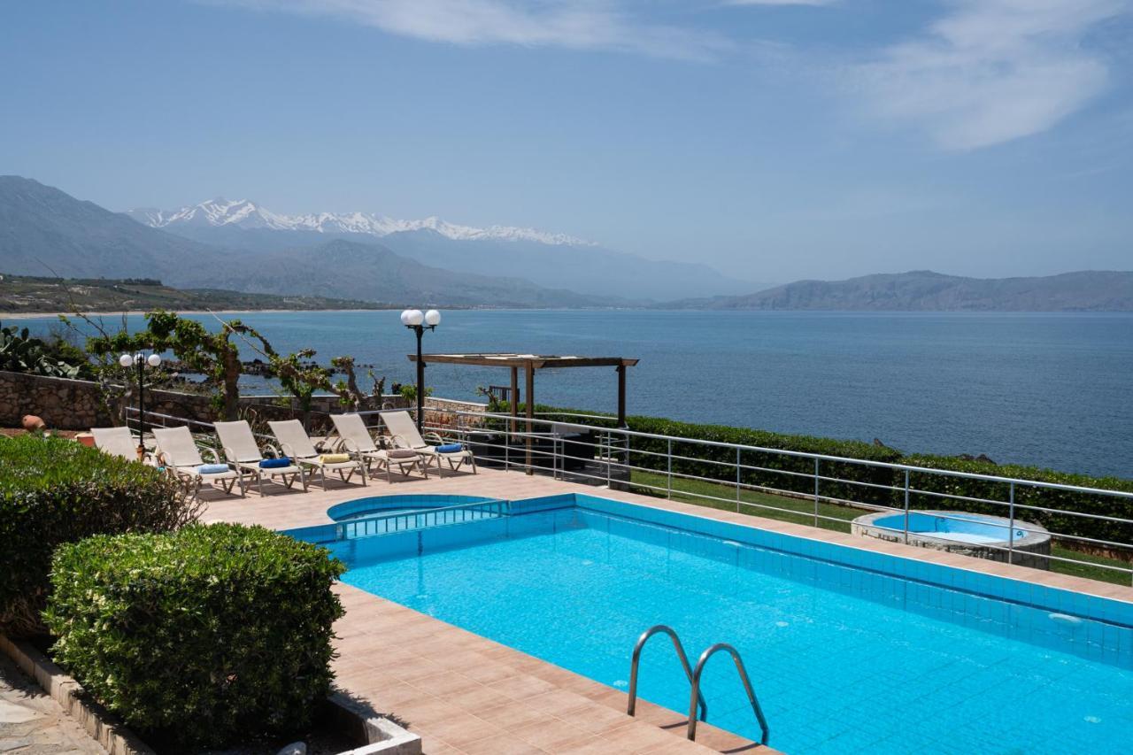 Beachfront Family Villa Katerina With Private Pool, Playground, Bbq & Amazing Sea Views! Petres  エクステリア 写真